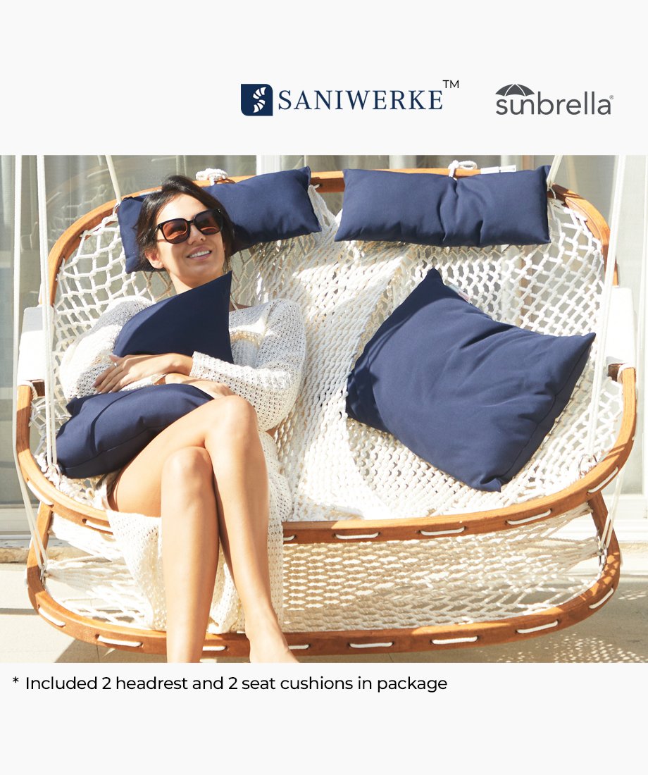 Rope Porch Swing(Canvas Navy) - Image 3