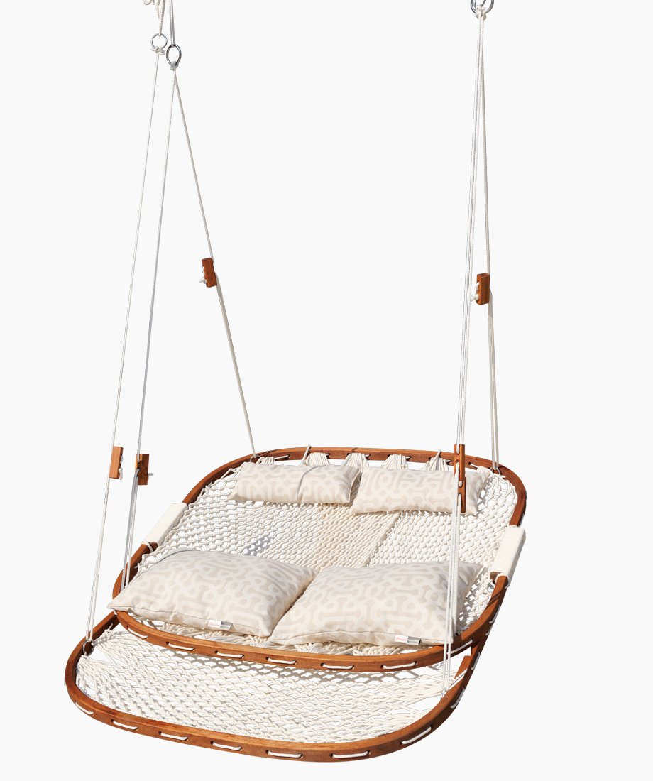 Rope Porch Swing (Fretwork Pewter) - Image 2
