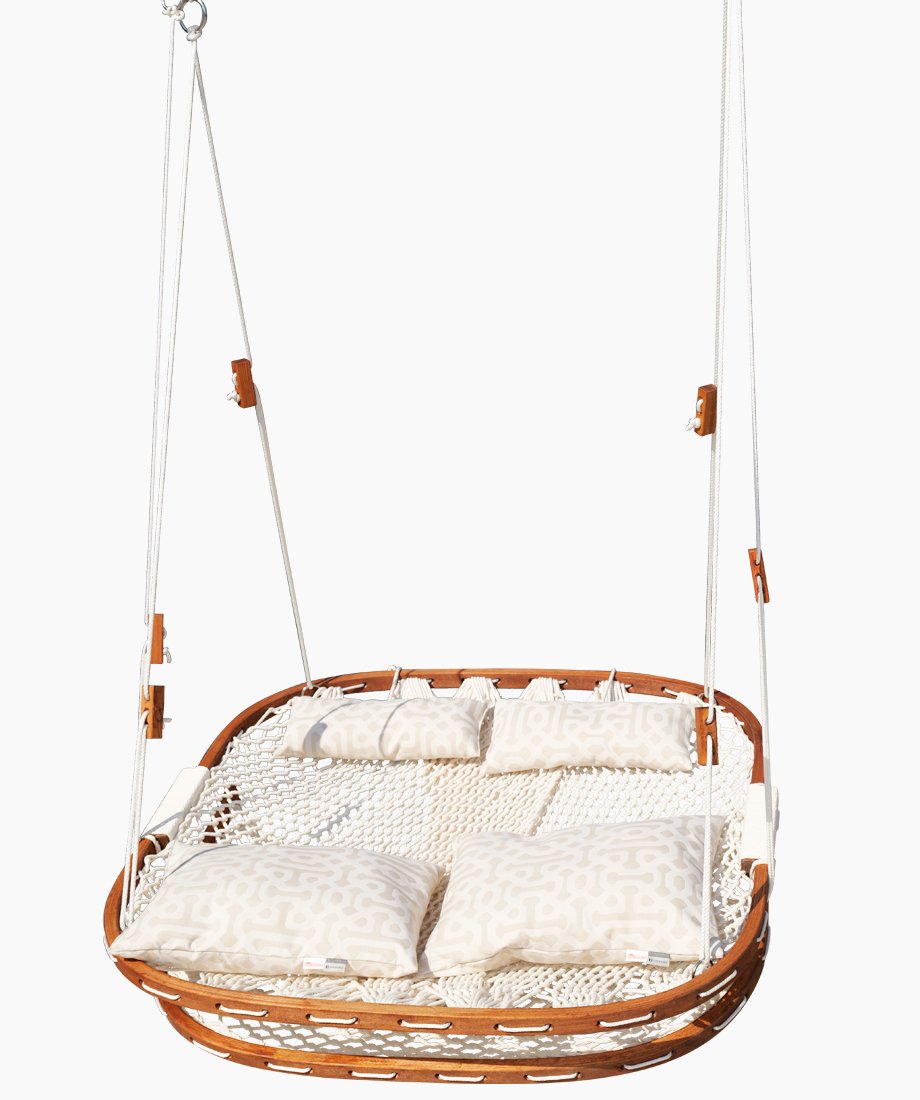 Rope Porch Swing (Fretwork Pewter) - Image 3