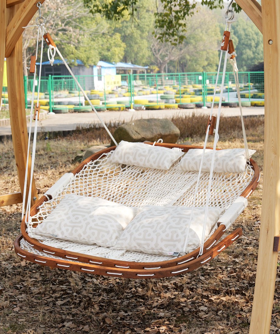 Rope Porch Swing (Fretwork Pewter) - Image 4